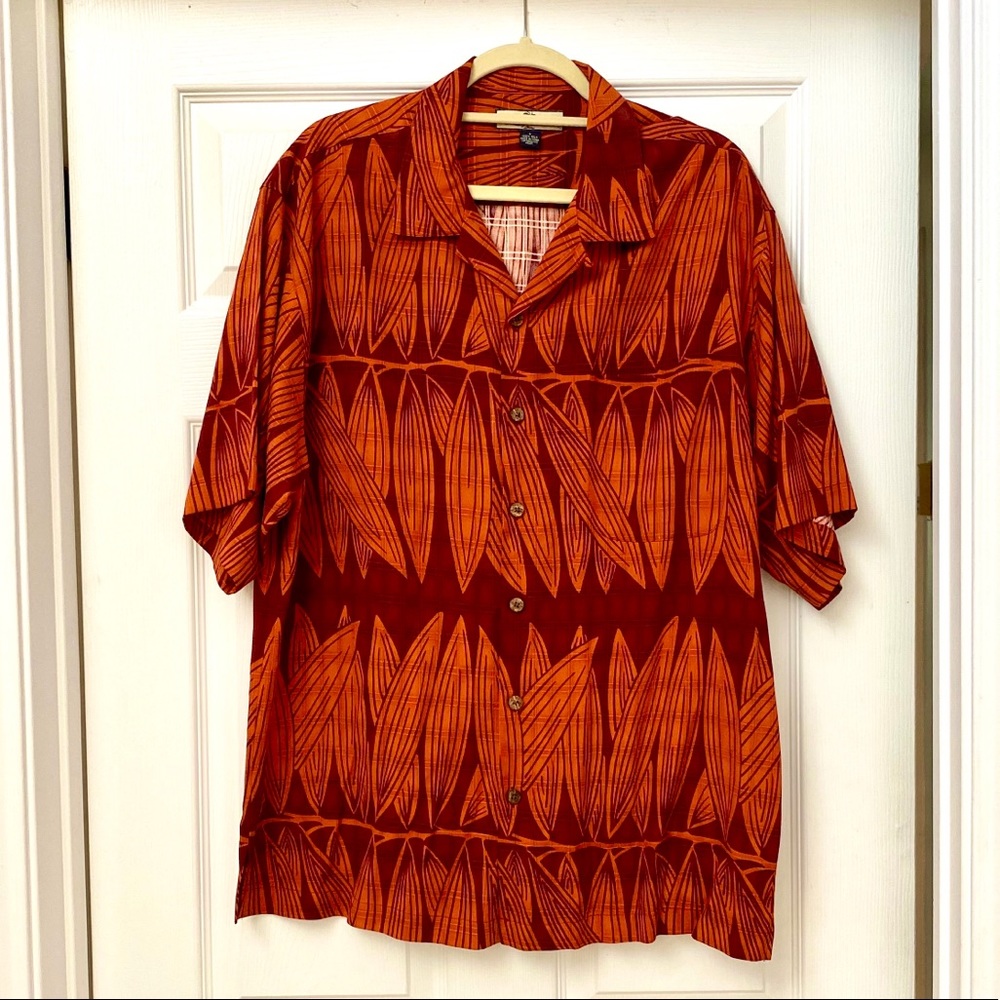 Tommy Bahama 100% silk button down shirt